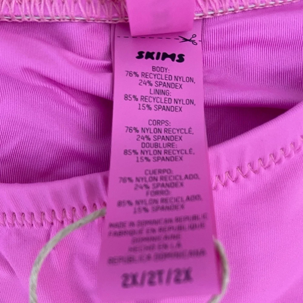 NWT SKIMS Signature Cheeky Tanga Neon Orchid Womens Size 2X